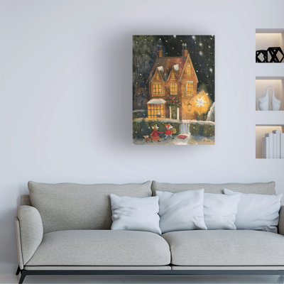 Bolog Olga Grebennik Cristmas House Canvas Art