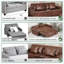 Anishka 2 Seater Faux Leather Sofa Bed