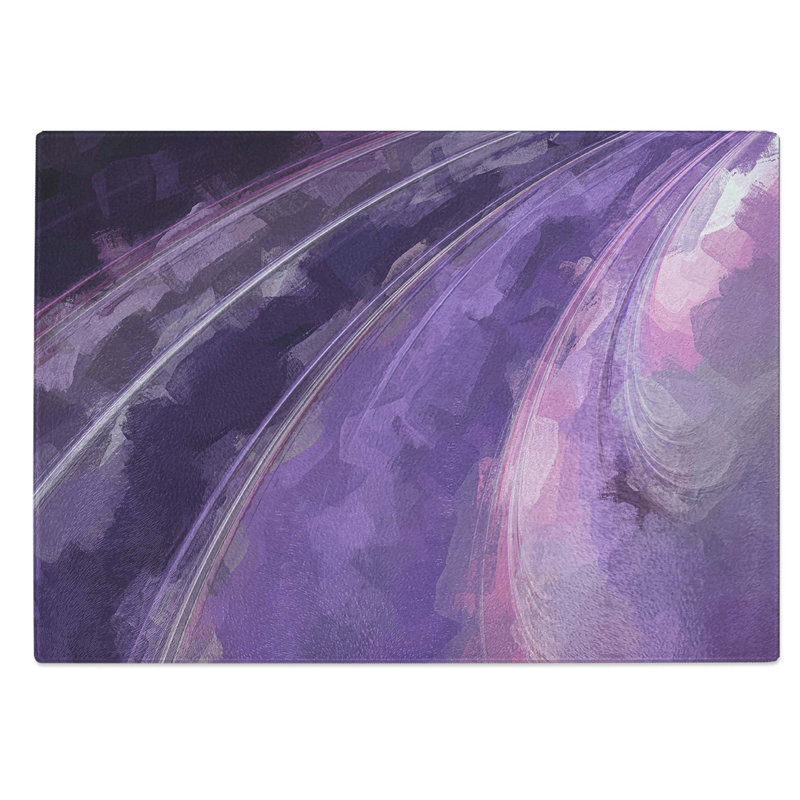 Tempered Glass out of Town Chopping Board, 28.5 cm W x 20 cm L