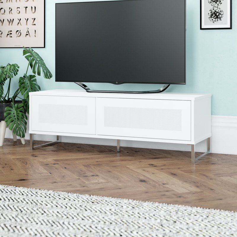 Unfinished TV Stand for TVs up to 50", Gloss White