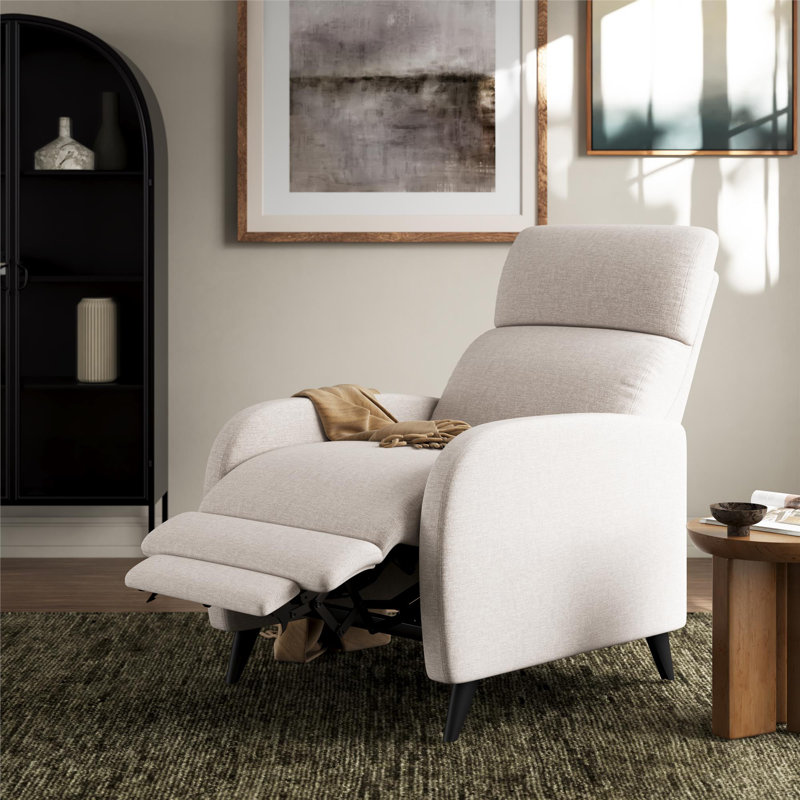 Fauteuil inclinable Bagtas, Mélange de polyester ivoire