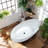 66.9'' x 31.5'' Soaking Fiberglass Bathtub