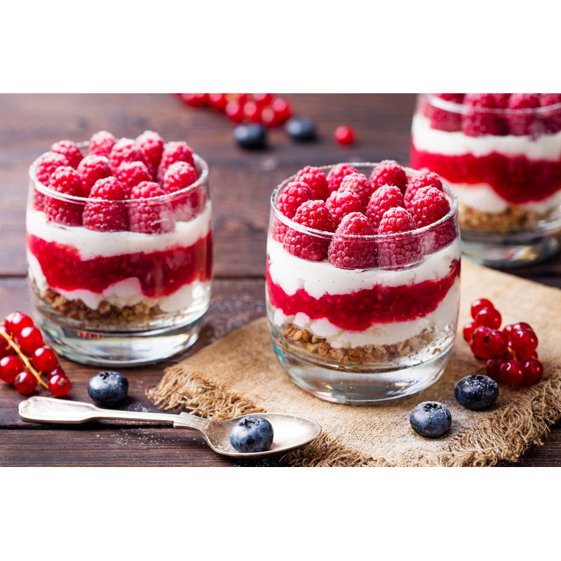 " Raspberry Dessert Cheesecake ", 8" H x 12" W