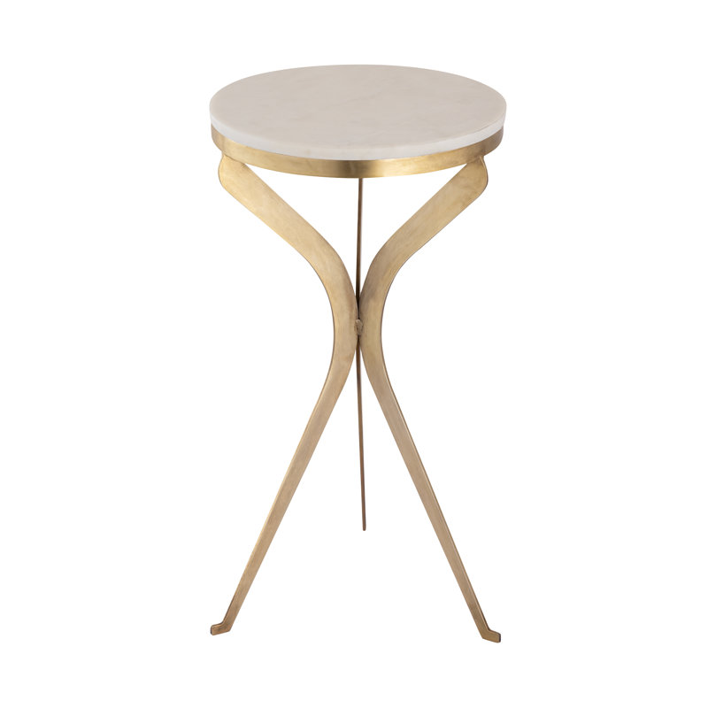 Rowe Accent Table - Aged Brass