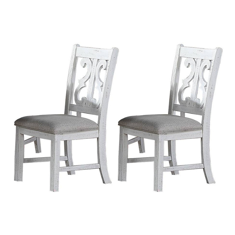 Chaise de salle à manger Biridiana, Blanc