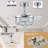 30" Dimmable Crystal Chandelier Fan-1519929454