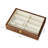 Black Walnut Wooden Sunglasses Organizer, 8 Slots Eyeglasses Storage with Glass Lid Display Case For Women Men.