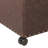 Clariece 17.7" Square Faux Leather Storage Ottoman with Casters-1747287744