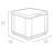 Allibert 42cm Wide Square Solid Colour Ottoman with Storage-37961816