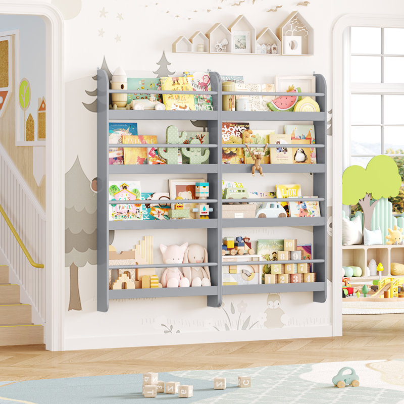 Bibliothèque pour enfants 2 pièces Phippen, Vert