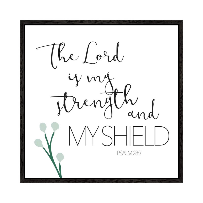 The Lord by Mlli Villa - Print on Canvas, Black Framed, 45.72cm H x 45.72cm W x 3.81cm D