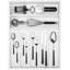 Organisateur d'ustensiles, organisateur de tiroir à couverts - Organisateur de couverts en bambou à 7 emplacements, séparateur multifonctionnel pour couverts de cuisine, accessoires pour cheveux, outils de réparation, ensemble d'art L13” x l17” (Blanc)