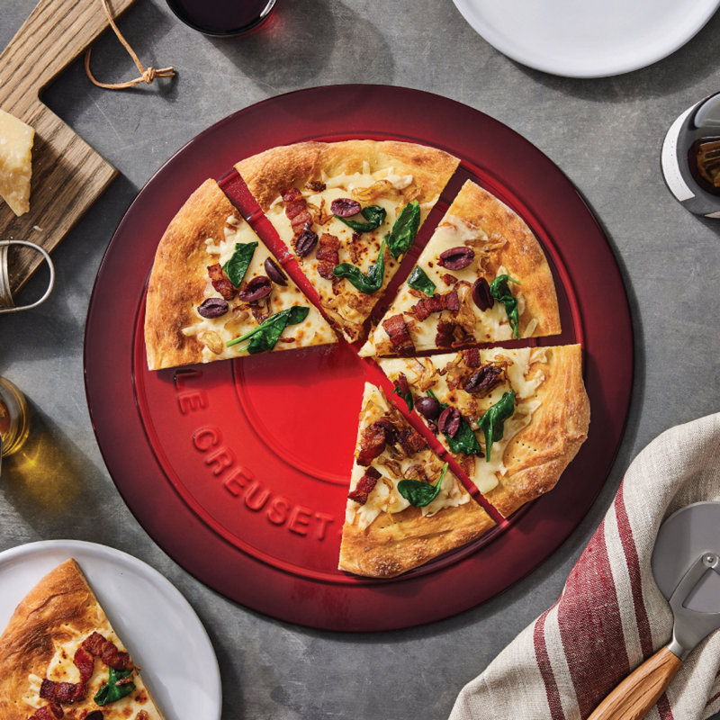 Le Creuset Stoneware Round Pizza Stone, 15", Sea Salt