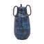 Ceramic Blue Decorative Vase with Handles