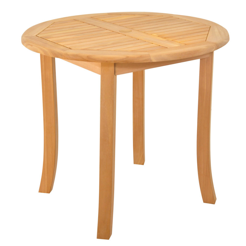 Onique Outdoor 4 - Piece Teak Dining Set, 31" H x 36" L x 36" W, 2
