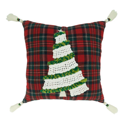 Joulu Collection Tassels Throw Pillow