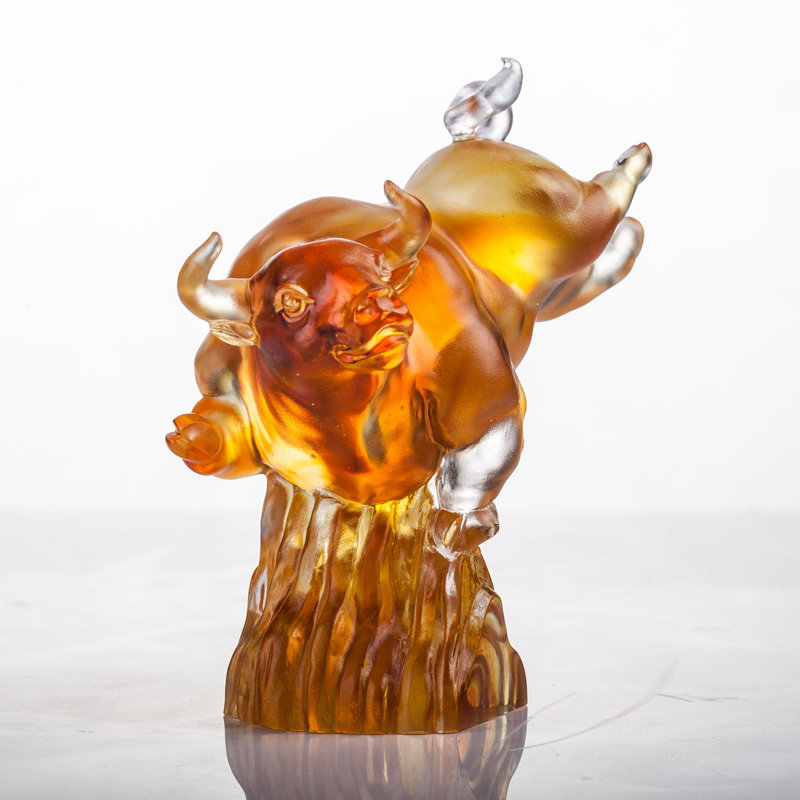 Figurine LIULI Crystal Ox | Pic