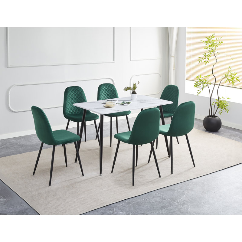 Metal Base Dining Table