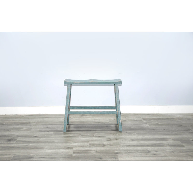Ashat Solid Wood Bench, Sea Grass, 30" H x 33" W x 15.5" D