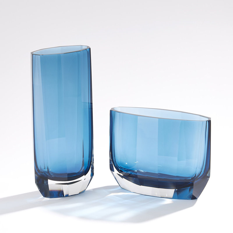 Jewel Vase-Tall, Blue