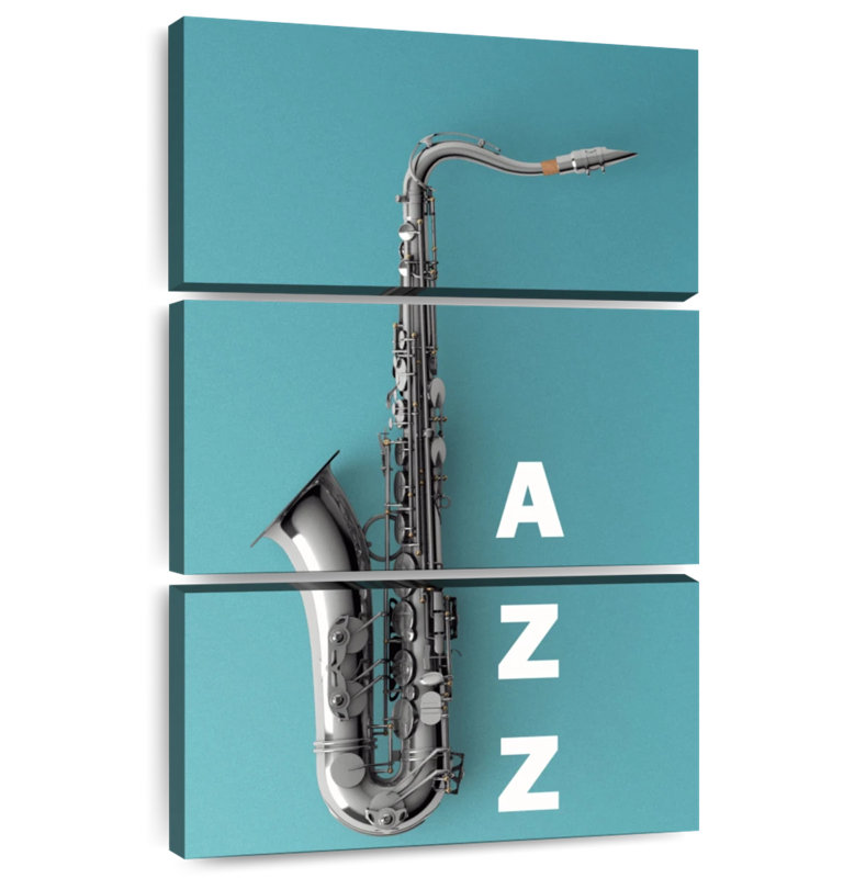 Abarca, saxophone sur jazz, H 65 po x l 42 po