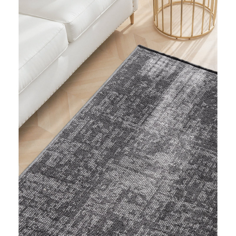 Geometric Cotton Area Rug, Rectangle 200 x 290 cm