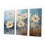 Couleurs vives gris et blanc jonquilles Bloom - ensemble de décorations murales jonquilles-107751453-107751455