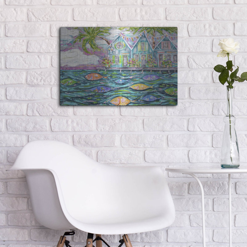«Dock Of The Bay» par Estelle Grengs, H 16 po x l 24 po