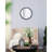 20" X 20" Circle Wall Mirror With Wooden Frame And Finish, Wall Mirror For Living Room, Dining Room, Foyer, Bathroom, Office