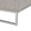 Banc de rangement en polyester à fermeture douce et confortable, espaces de vie transitionnels gris