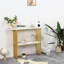 Console de cadre moderne en métal de luxe moderne, table d'entrée chic avec tablette de rangement pour le décor du salon