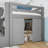 Loft Bed With Multi-Storage Shelves And Storage, Low Loft Bed With Curtain Under The Bed And Chalkboard, No Box Spring Needed-210920772-210920795