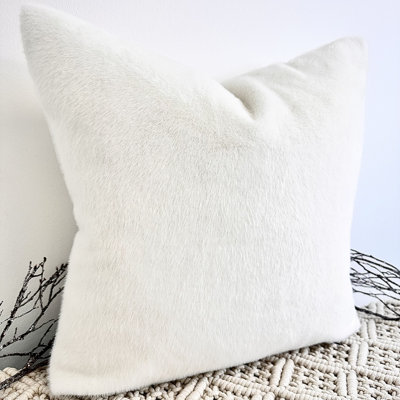 Abstract Ivory Square Cushion Cover