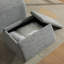Fauteuil d'appoint rembourré avec repose-pieds Modern Chenille-642965691