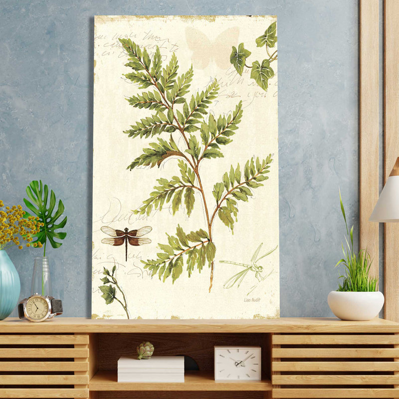 Ivies and Ferns I Crop - Peinture, L 18 po x H 30 po, Toile tendue