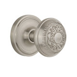 Classic Rosette with Egg & Dart Door Knob