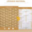 Écran d'intimité pliable de 5,6 pi de hauteur à 4 panneaux pour le salon. Bois naturel inspiré des éléments tissés à la main. Cloison polyvalente. Structure et sangles en polypropylène. Portable léger. Pas de salle d'assemblage