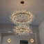 Luminaire de plafond de style lustre en cristal moderne à 2 niveaux