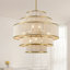 Lustre tambour 12 lumières 5 niveaux Boho
