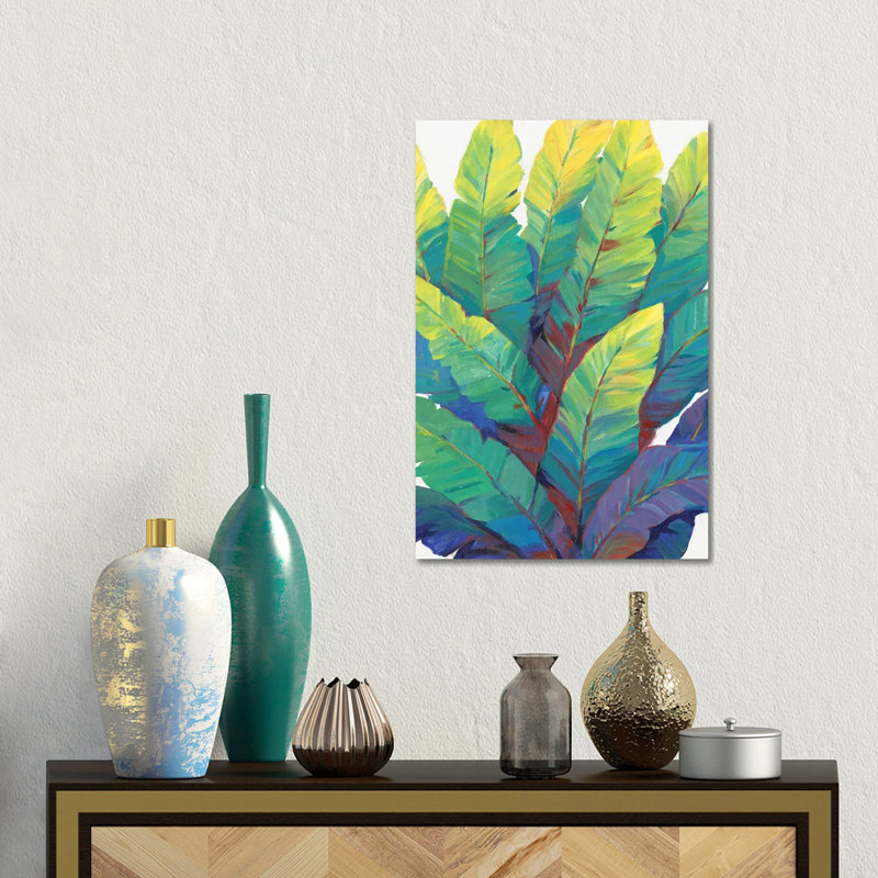Sunlit Banana Leaves II by Tim OToole - Gallery-Wrapped Canvas Giclée on Canvas, Canvas, 30.48 cm H x 45.72 cm W