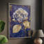 Reproduction encadrée FLORAL Series CCxxv - bois massif-628788673