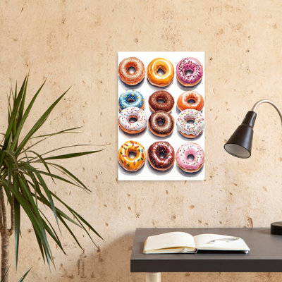 Art mural contemporain coloré, collection Sweet Donut