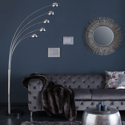 Tulipa 205cm Chrome Tree Floor Lamp