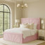 Upholstered Velvet Lift Up Storage Ottoman Bed