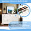 Buffet avec rangement et tiroirs Chic White