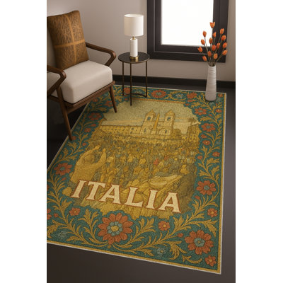 Tapis vert lavable Mosso