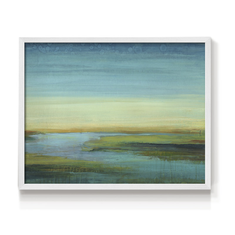 The Flow -Framed Print - Restickable, H 8 po x l 10 po, Blanc