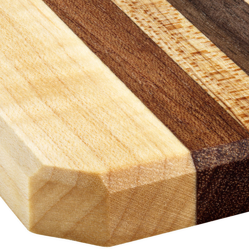 Wood Coaster Set With Holder