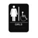 Cal Royal BLRS1346 NOIR, RESTROOM AVEC BRAILLE