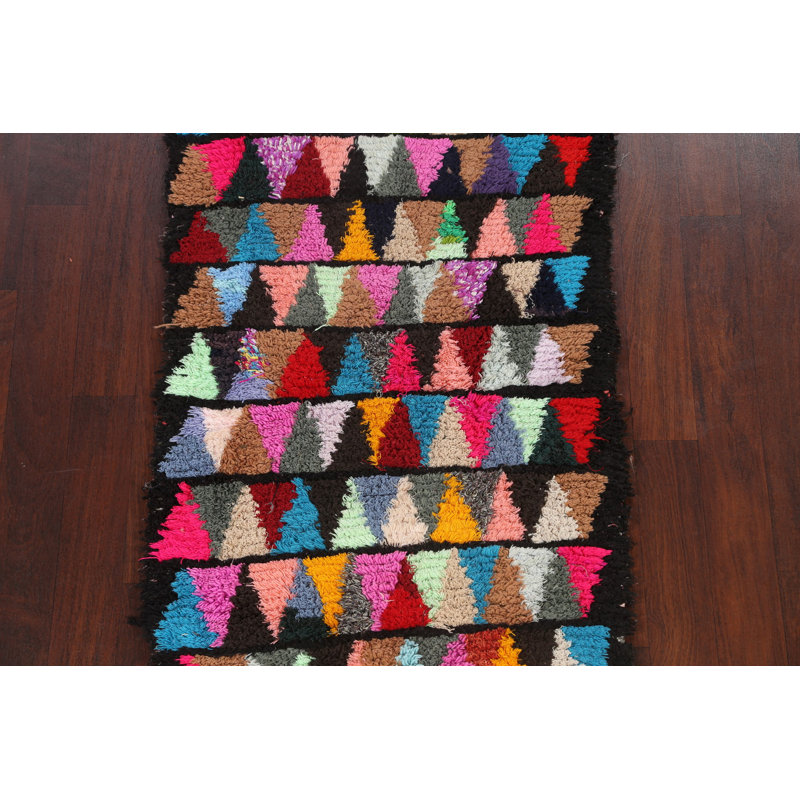 Tapis tribal marocain oriental noué à la main 3 x 6